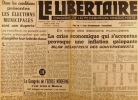 Le libertaire. Organe de la fédération anarchiste. N° 356. Elections municipales. Congrès de l'Ecole Moderne à Rouen .... LE LIBERTAIRE 
