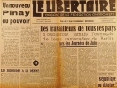 Le libertaire. Organe de la fédération anarchiste. N° 367. Pinay. De Sacco et Vanzetti aux Rosenberg - Journées de juin à Berlin .... LE LIBERTAIRE 