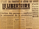 Le libertaire. Organe de la fédération anarchiste. N° 375. Après la grève des traminots. Action des paysans. Trieste. Répression au Maroc .... LE ...