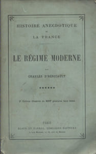 Le régime moderne.