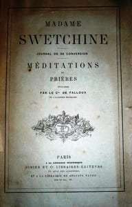 Madame Swetchine. Journal de sa conversion. Méditations et prières.