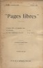 Pages libres N° 92 : Le concordat par L. Lévi (7 pages). Les idées républicaines (1830-1848) par Daniel Halévy (9 pages).. PAGES LIBRES 