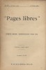 Pages libres N° 57 : Compte rendu administratif pour 1901.. PAGES LIBRES 