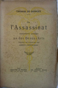 De l'assassinat considéré comme un des Beaux-Arts.