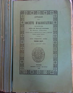 Annales de la société d'agriculture, sciences, arts et belles lettres du département d'Indre-et-Loire. Année 1866. Année complète.