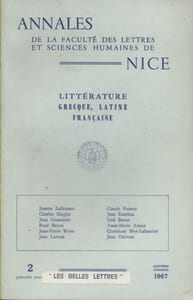 Littérature grecque, latine, française. Première année - N° 2.