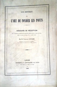 Note historique sur l'art de fonder les ponts.