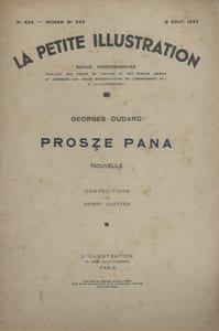 La petite illustration - Roman : Prosze Pana. Nouvelle.