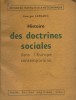 Histoire des doctrines sociales dans l'Europe contemporaine.. LEFRANC Georges 