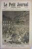 Le Petit journal - Supplément illustré N° 45 : La première repésentation de "Lohengrin" (manifestation sur la place de l'opéra) (Gravure en première ...