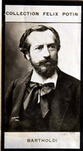 Photographie de la collection Félix Potin (4 x 7,5 cm) représentant : Bartholdi (sculpteur).