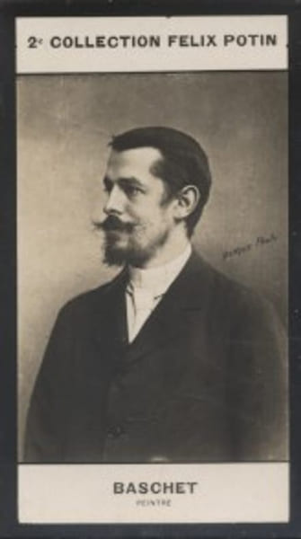 Photographie de la collection F&eacute;lix Potin (4 x 7,5 cm) repr&eacute;sentant : Baschet, peintre.. BASCHET (Marcel-Andr&eacute;) - (Photo de la 2e collection F&eacute;lix ...