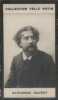 Photographie de la collection Félix Potin (4 x 7,5 cm) représentant : Alphonse Daudet, écrivain.. DAUDET (Alphonse) 