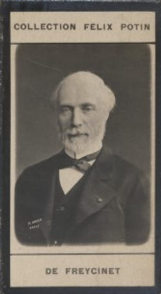 Photographie de la collection F&eacute;lix Potin (4 x 7,5 cm) repr&eacute;sentant : Charles de Saulce de Freycinet, homme politique.. FREYCINET (Charles de) Photo ...