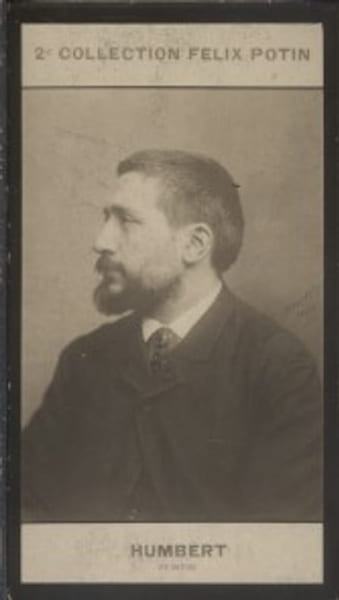 Photographie de la collection F&eacute;lix Potin (4 x 7,5 cm) repr&eacute;sentant : Ferdinand Humbert, peintre.. HUMBERT (Ferdinand) - (Photo de la 2e collection ...
