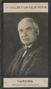 Photographie de la collection F&eacute;lix Potin (4 x 7,5 cm) repr&eacute;sentant : Harding - Pr&eacute;sident des Etats-Unis.. HARDING - Pr&eacute;sident des Etats-Unis - (Photo ...