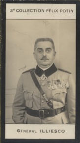 Photographie de la collection F&eacute;lix Potin (4 x 7,5 cm) repr&eacute;sentant : G&eacute;n&eacute;ral Iliesco.. ILLIESCO (G&eacute;n&eacute;ral) - (Photo de la 3e collection F&eacute;lix Potin) 