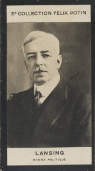 Photographie de la collection F&eacute;lix Potin (4 x 7,5 cm) repr&eacute;sentant : Lansing, homme politique.. LANSING (Homme politique) - (Photo de la 3e ...