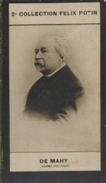 Photographie de la collection F&eacute;lix Potin (4 x 7,5 cm) repr&eacute;sentant : Fran&ccedil;ois-C&eacute;saire de Mahy, homme politique.. MAHY (Fran&ccedil;ois-C&eacute;saire de) - (Photo ...