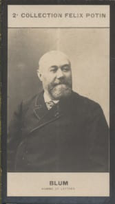 Photographie de la collection F&eacute;lix Potin (4 x 7,5 cm) repr&eacute;sentant : Ernest Blum, homme de lettres.. BLUM (Ernest) - (Photo de la 2e collection F&eacute;lix ...