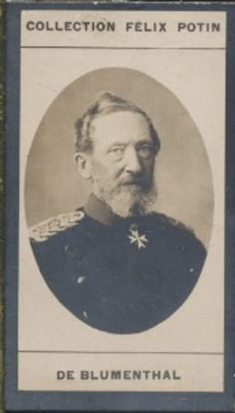 Photographie de la collection F&eacute;lix Potin (4 x 7,5 cm) repr&eacute;sentant : Comte L&eacute;onhardt de Blumenthal.. BLUMENTHAL (L&eacute;onhardt de) 