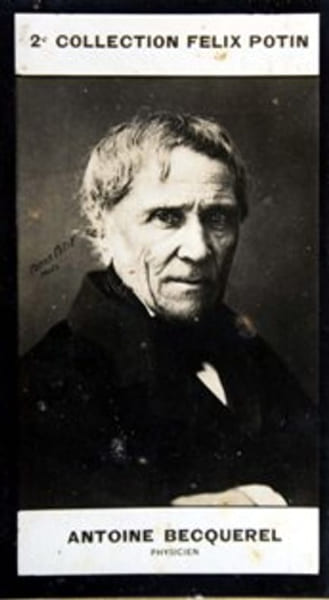 Photographie de la collection F&eacute;lix Potin (4 x 7,5 cm) repr&eacute;sentant : Antoine Becquerel, physicien.. BECQUEREL (Antoine) - (Photo de la 2e collection ...
