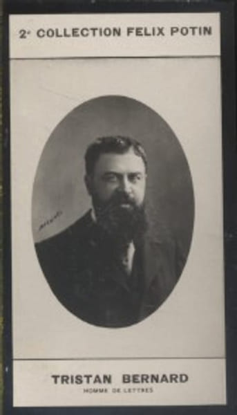 Photographie de la collection F&eacute;lix Potin (4 x 7,5 cm) repr&eacute;sentant : Tristan Bernard, homme de lettres.. BERNARD (Tristan) - (Photo de la 2e ...