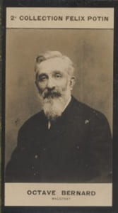 Photographie de la collection Félix Potin (4 x 7,5 cm) représentant : Octave Bernard, magistrat.