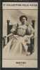 Photographie de la collection Félix Potin (4 x 7,5 cm) représentant : Bertiny, pseudonyme de Mlle Mognard, comédienne.. BERTINY (Jeanne-Clémentine) - ...