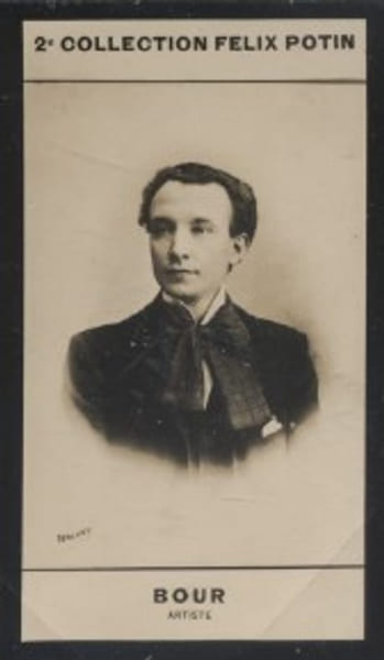 Photographie de la collection F&eacute;lix Potin (4 x 7,5 cm) repr&eacute;sentant : Armand Bour, com&eacute;dien.. BOUR (Armand) - (Photo de la 2e collection F&eacute;lix Potin) ...