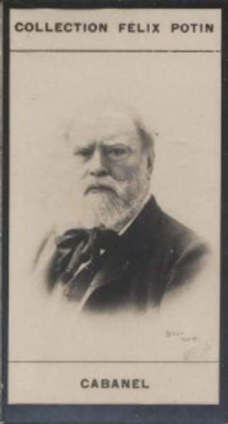 Photographie de la collection F&eacute;lix Potin (4 x 7,5 cm) repr&eacute;sentant : Alexandre Cabanel, peintre.. CABANEL (Alexandre) Photo Boyer.