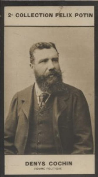 Photographie de la collection F&eacute;lix Potin (4 x 7,5 cm) repr&eacute;sentant : Denys Cochin, homme politique.. COCHIN Denys - (Photo de la 2e collection F&eacute;lix ...