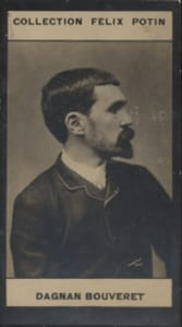 Photographie de la collection Félix Potin (4 x 7,5 cm) représentant : Jean Dagnan-Bouveret, peintre.