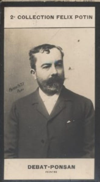Photographie de la collection F&eacute;lix Potin (4 x 7,5 cm) repr&eacute;sentant : Edouard Debat-Ponsan, peintre.. DEBAT-PONSAN (Edouard) - (Photo de la 2e ...