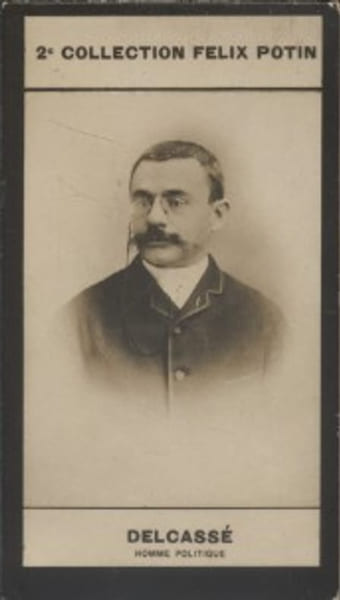 Photographie de la collection F&eacute;lix Potin (4 x 7,5 cm) repr&eacute;sentant : Th&eacute;ophile Delcass&eacute;, homme politique.. DELCASSE (Th&eacute;ophile) - (Photo de la 2e ...