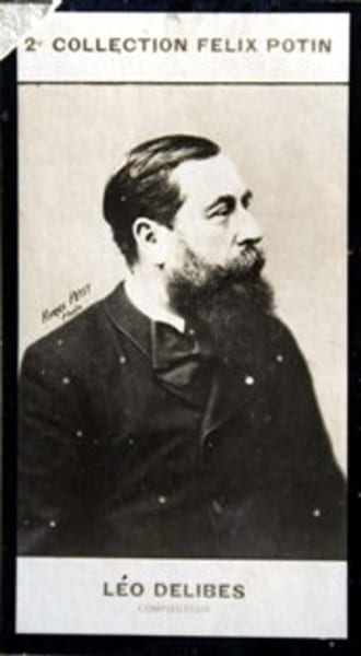 Photographie de la collection F&eacute;lix Potin (4 x 7,5 cm) repr&eacute;sentant : L&eacute;o Delibes, compositeur.. DELIBES (L&eacute;o) - (Photo de la 2e collection F&eacute;lix ...