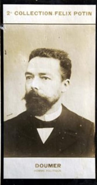 Photographie de la collection F&eacute;lix Potin (4 x 7,5 cm) repr&eacute;sentant : Paul Doumer, homme politique.. DOUMER (Paul) - (Photo de la 2e collection F&eacute;lix ...