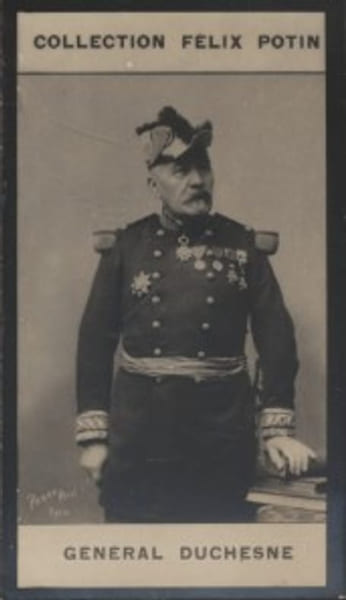 Photographie de la collection F&eacute;lix Potin (4 x 7,5 cm) repr&eacute;sentant : Jacques Duchesne - G&eacute;n&eacute;ral.. DUCHESNE (Jacques) Photo Pierre Petit.
