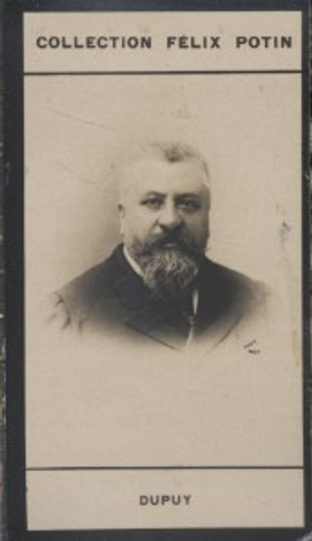 Photographie de la collection Félix Potin (4 x 7,5 cm) représentant : Charles Dupuy, homme politique.. DUPUY (Charles) 