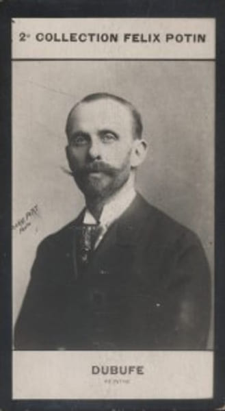 Photographie de la collection F&eacute;lix Potin (4 x 7,5 cm) repr&eacute;sentant : Guillaume Dubufe, peintre.. DUBUFE (Guillaume) - (Photo de la 2e collection ...