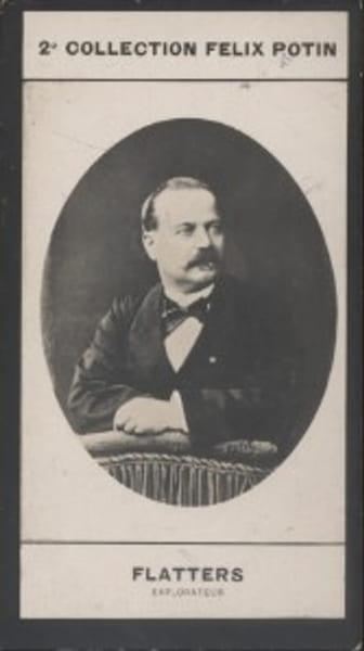 Photographie de la collection F&eacute;lix Potin (4 x 7,5 cm) repr&eacute;sentant : Charles Flatters, explorateur.. FLATTERS (Charles) - (Photo de la 2e collection ...