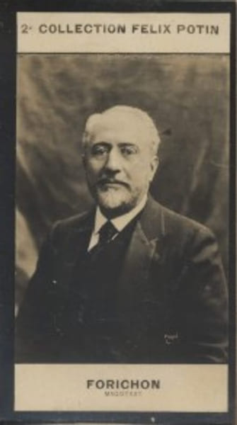 Photographie de la collection F&eacute;lix Potin (4 x 7,5 cm) repr&eacute;sentant : Emile Forichon, magistrat et homme politique.. FORICHON (Emile) - (Photo de la ...