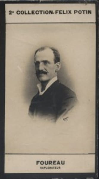 Photographie de la collection F&eacute;lix Potin (4 x 7,5 cm) repr&eacute;sentant : Fernand Foureau, explorateur. (Mission Foureau-Lamy). FOUREAU (Fernand) - (Photo ...