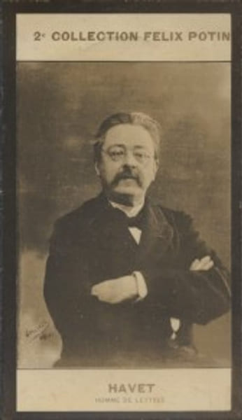 Photographie de la collection F&eacute;lix Potin (4 x 7,5 cm) repr&eacute;sentant : Louis Havet, homme de lettres.. HAVET (Louis) - (Photo de la 2e collection F&eacute;lix ...