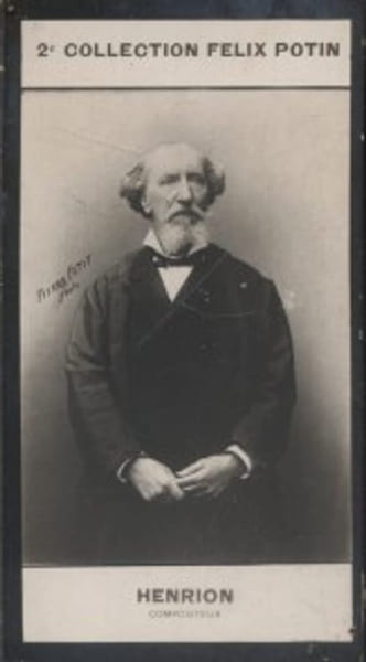 Photographie de la collection F&eacute;lix Potin (4 x 7,5 cm) repr&eacute;sentant : Paul Henrion, compositeur.. HENRION (Paul) - (Photo de la 2e collection F&eacute;lix ...