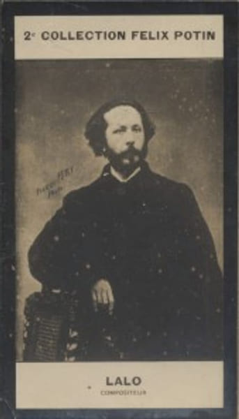 Photographie de la collection F&eacute;lix Potin (4 x 7,5 cm) repr&eacute;sentant : Edouard Lalo, compositeur.. LALO (Edouard) - (Photo de la 2e collection F&eacute;lix ...