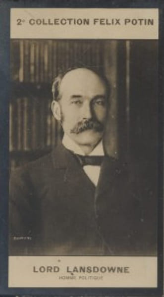 Photographie de la collection F&eacute;lix Potin (4 x 7,5 cm) repr&eacute;sentant : Lord Lansdowne, homme politique anglais.. LANSDOWNE (Lord) - (Photo de la 2e ...