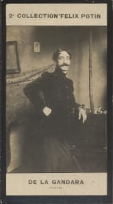 Photographie de la collection F&eacute;lix Potin (4 x 7,5 cm) repr&eacute;sentant : Antonio de La Gandara, peintre.. LA GANDARA (Antonio de) - (Photo de la 2e ...