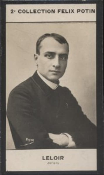 Photographie de la collection F&eacute;lix Potin (4 x 7,5 cm) repr&eacute;sentant : Louis-Pierre Leloir, com&eacute;dien.. LELOIR (Louis-Pierre) - (Photo de la 2e ...