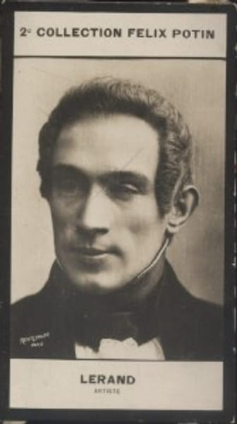 Photographie de la collection F&eacute;lix Potin (4 x 7,5 cm) repr&eacute;sentant : L&eacute;on L&eacute;rand, com&eacute;dien.. LERAND (L&eacute;on) - (Photo de la 2e collection F&eacute;lix Potin) ...